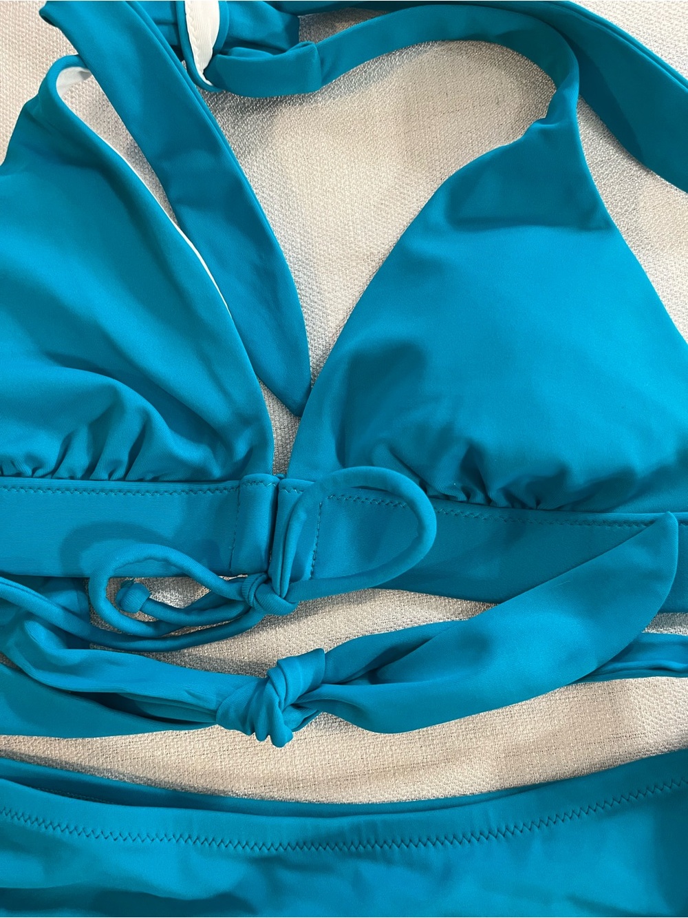 Victoria Secret Women’s Teal Two-Piece Swim Set Comfortable Halter Bikini XS New - Picture 3 of 8